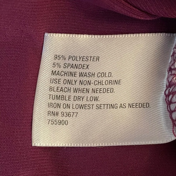 Worthington sleeveless knit burgundy top - Picture 5 of 11